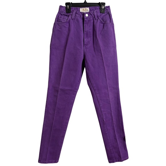 Jordache Denim - Vintage Jeanjer by Jordache Purple High Waisted Mom Jeans Denim Jeans Size 9/10